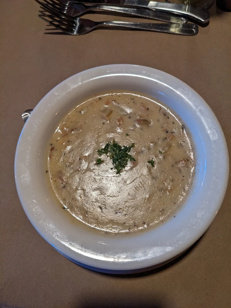 Iron Door Restaurant — house-made clam chowder, a signature dish since 1961